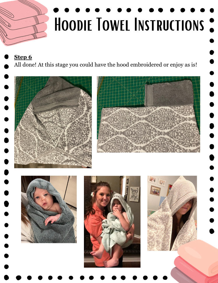 Hoodie Towel Sewing Pattern image 3