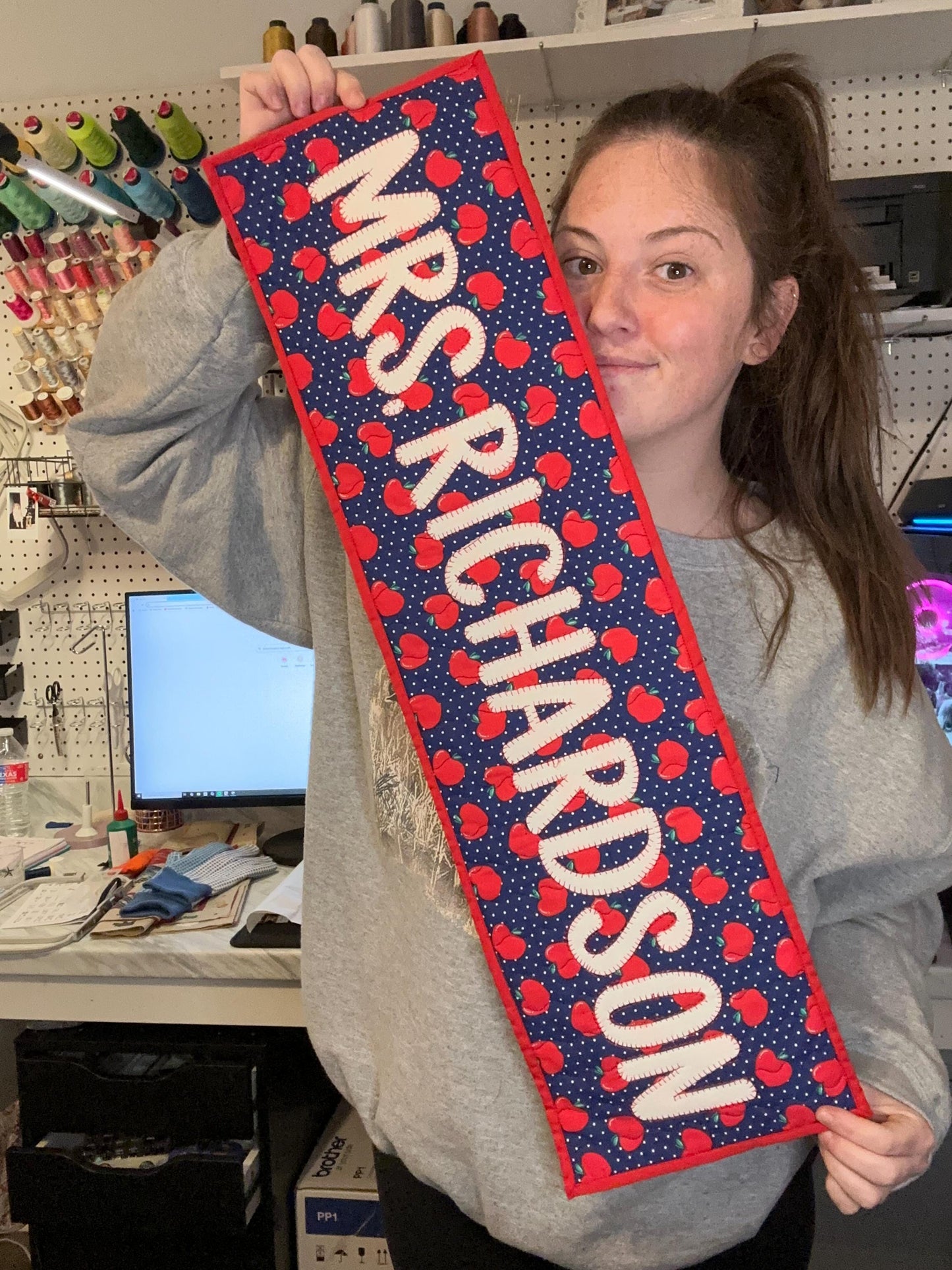 Custom Quilted Name Banner image 1