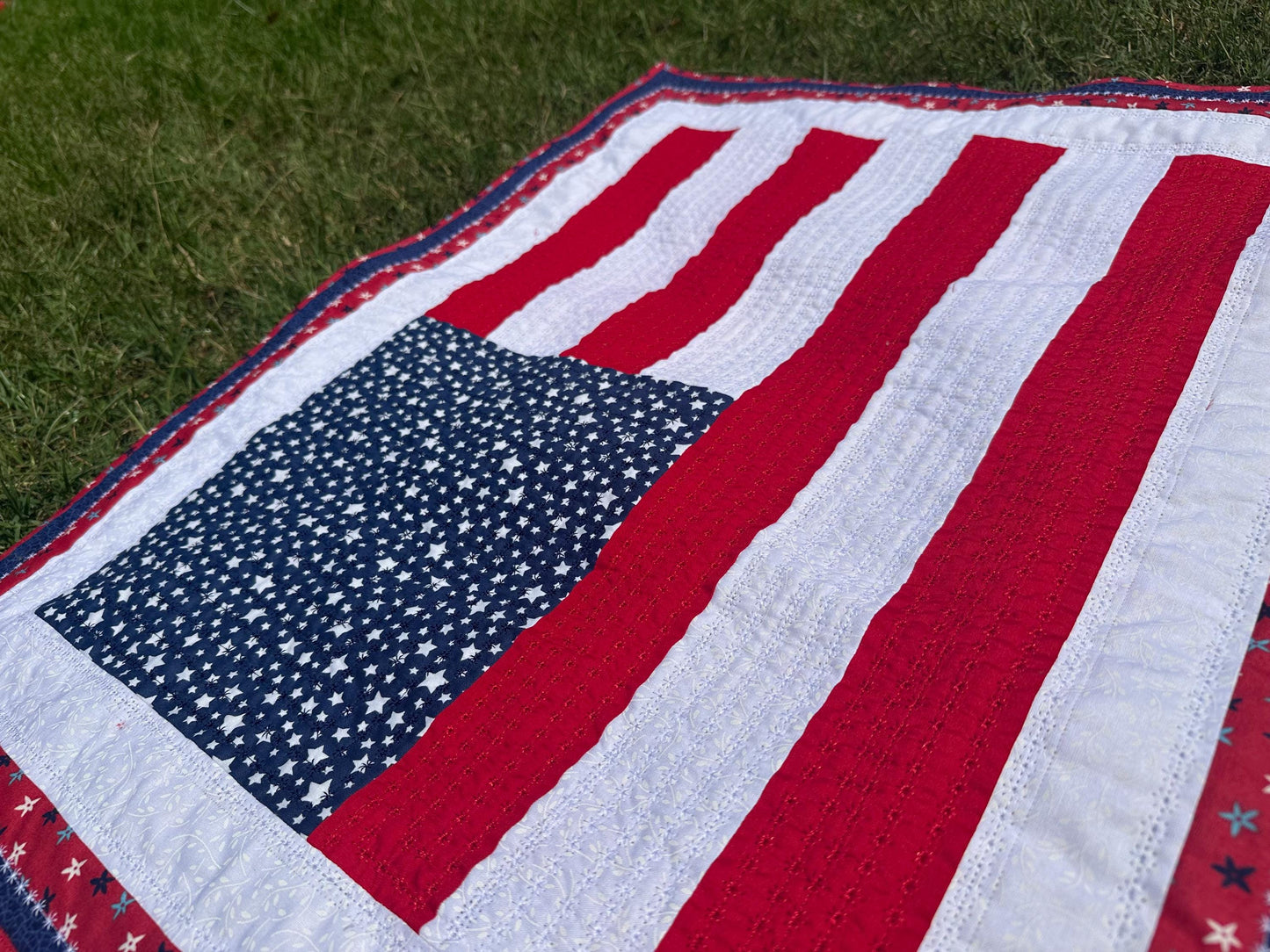 American Flag Single Block Sewing Pattern image 2