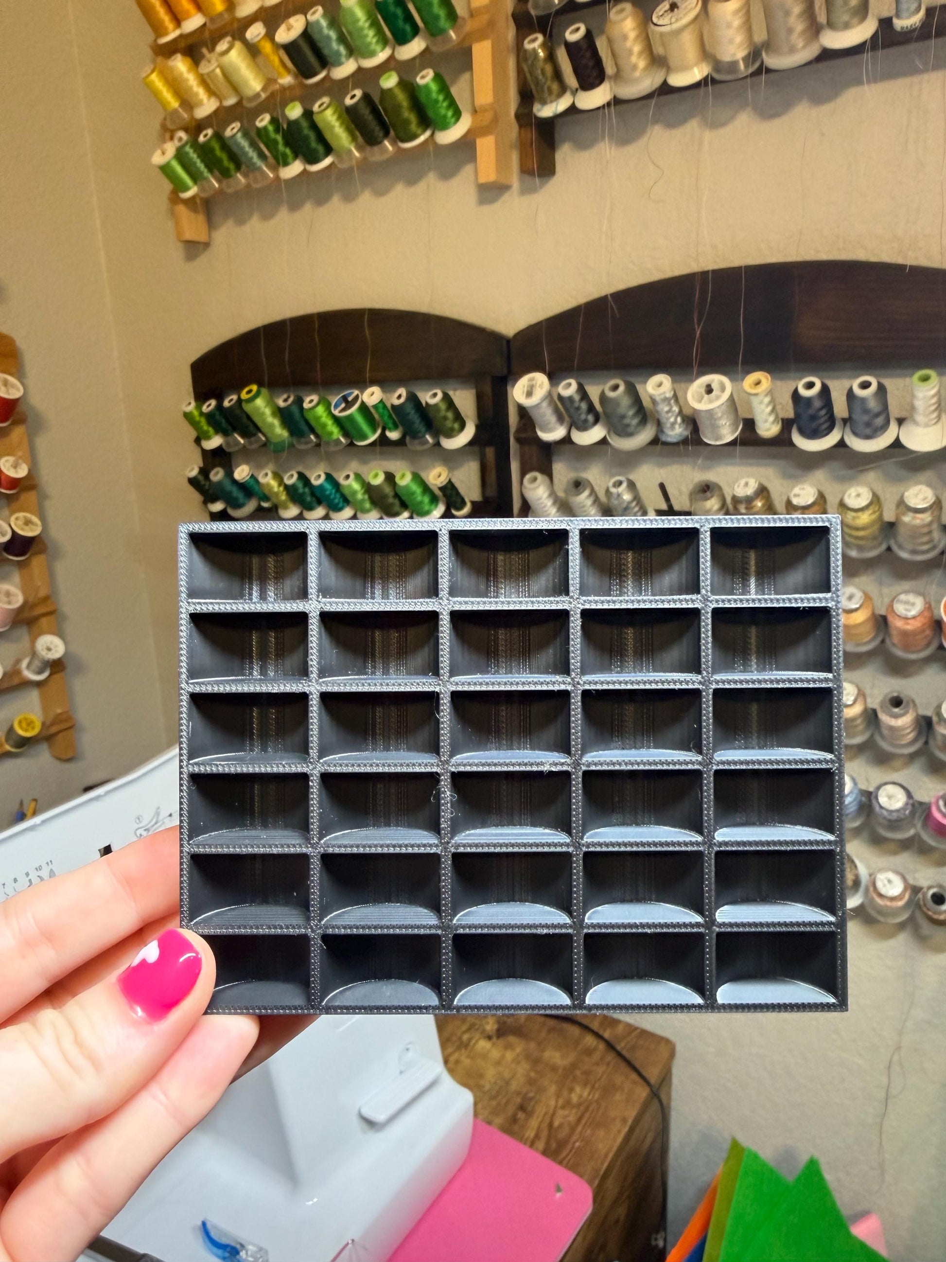 Sewing Bobbin Storage Tray & Organizer image 1