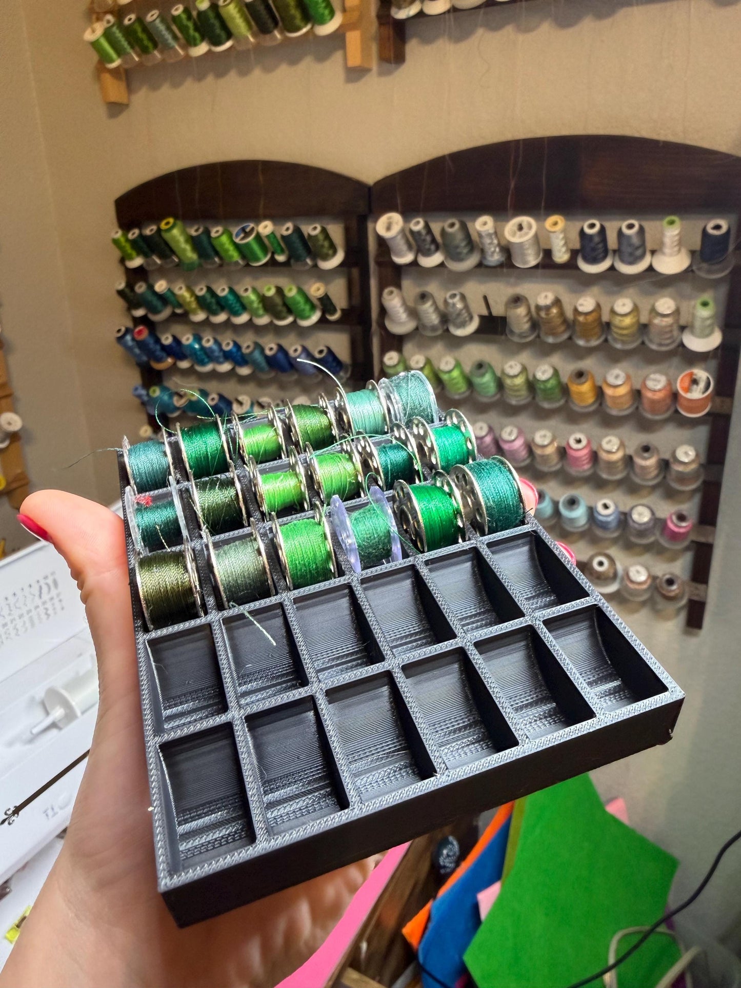 Sewing Bobbin Storage Tray & Organizer image 3