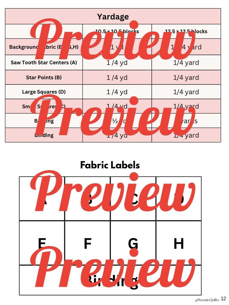 Ranchhouse Windows Quilt Pattern: Beginner Friendly (PDF Pattern) image 8