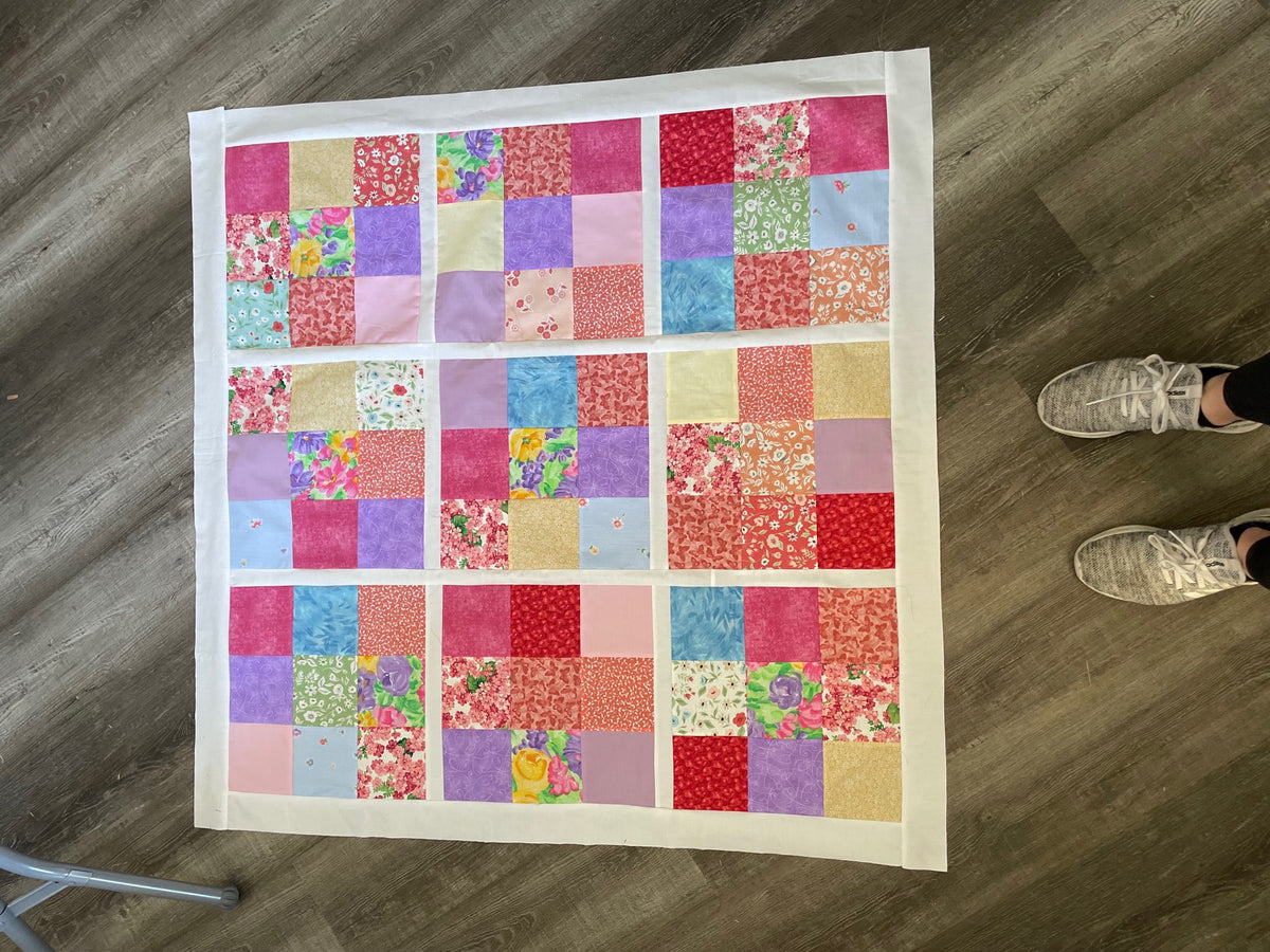 Colorful patchwork quilt