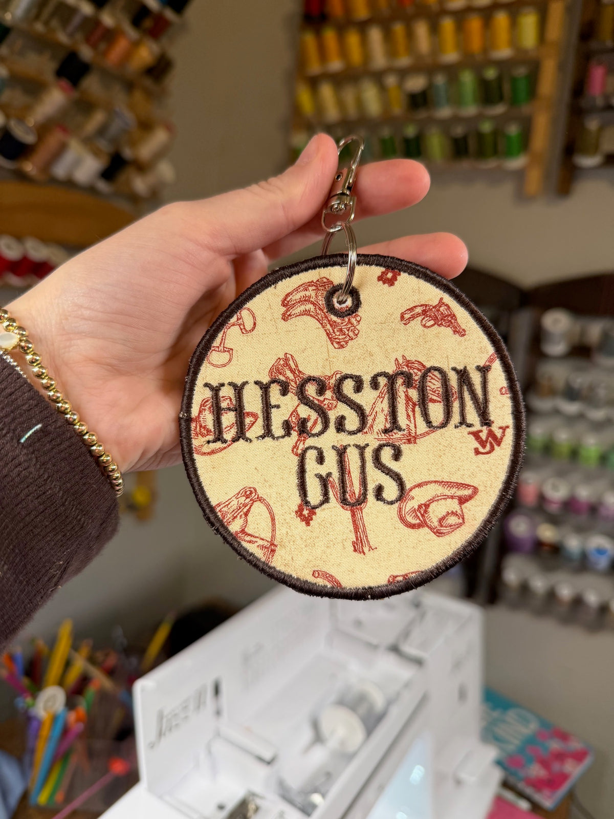 Personalized embroidery project by Kenzie Quilts