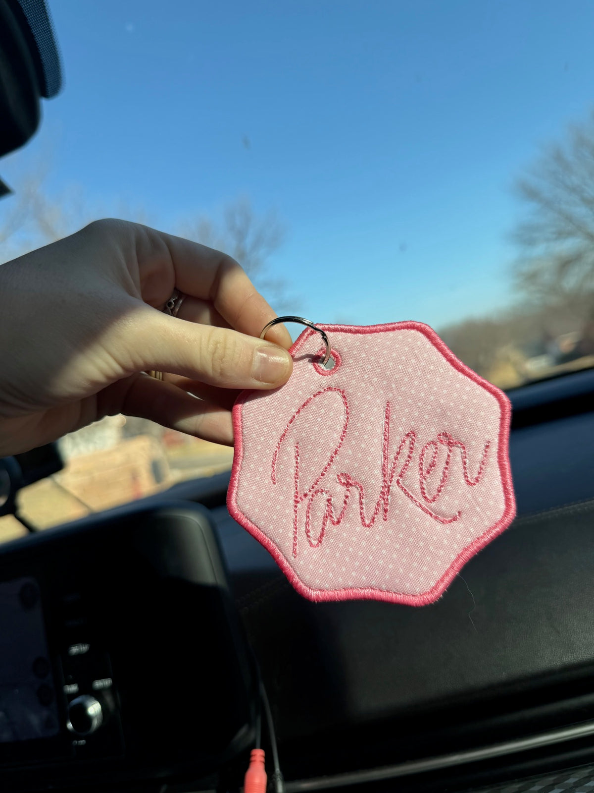 Personalized embroidery project by Kenzie Quilts