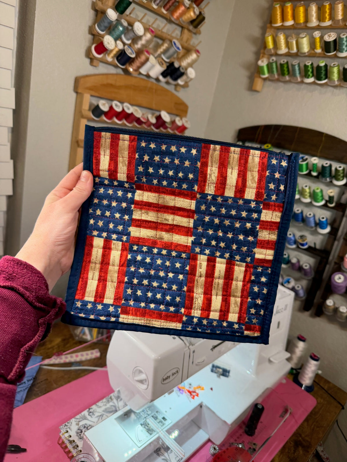 Patriotic mini quilt