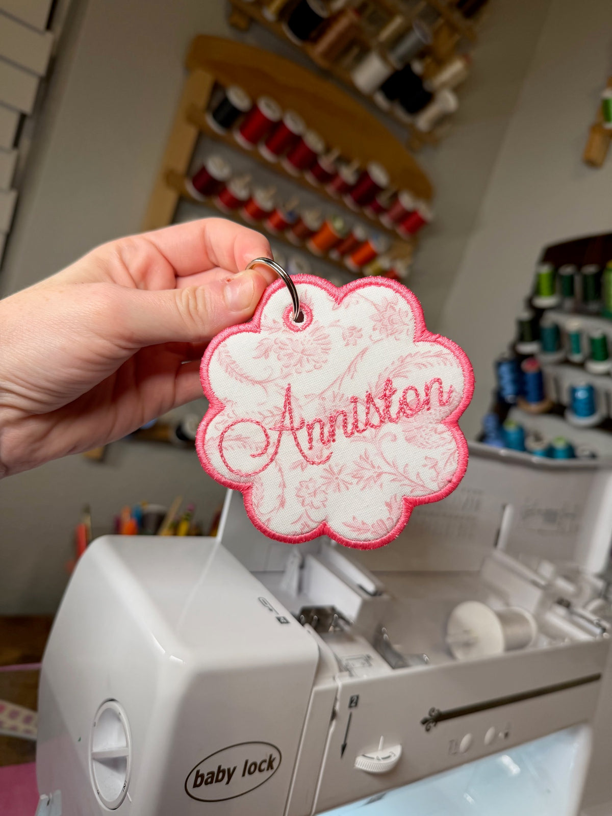 Personalized embroidery project by Kenzie Quilts