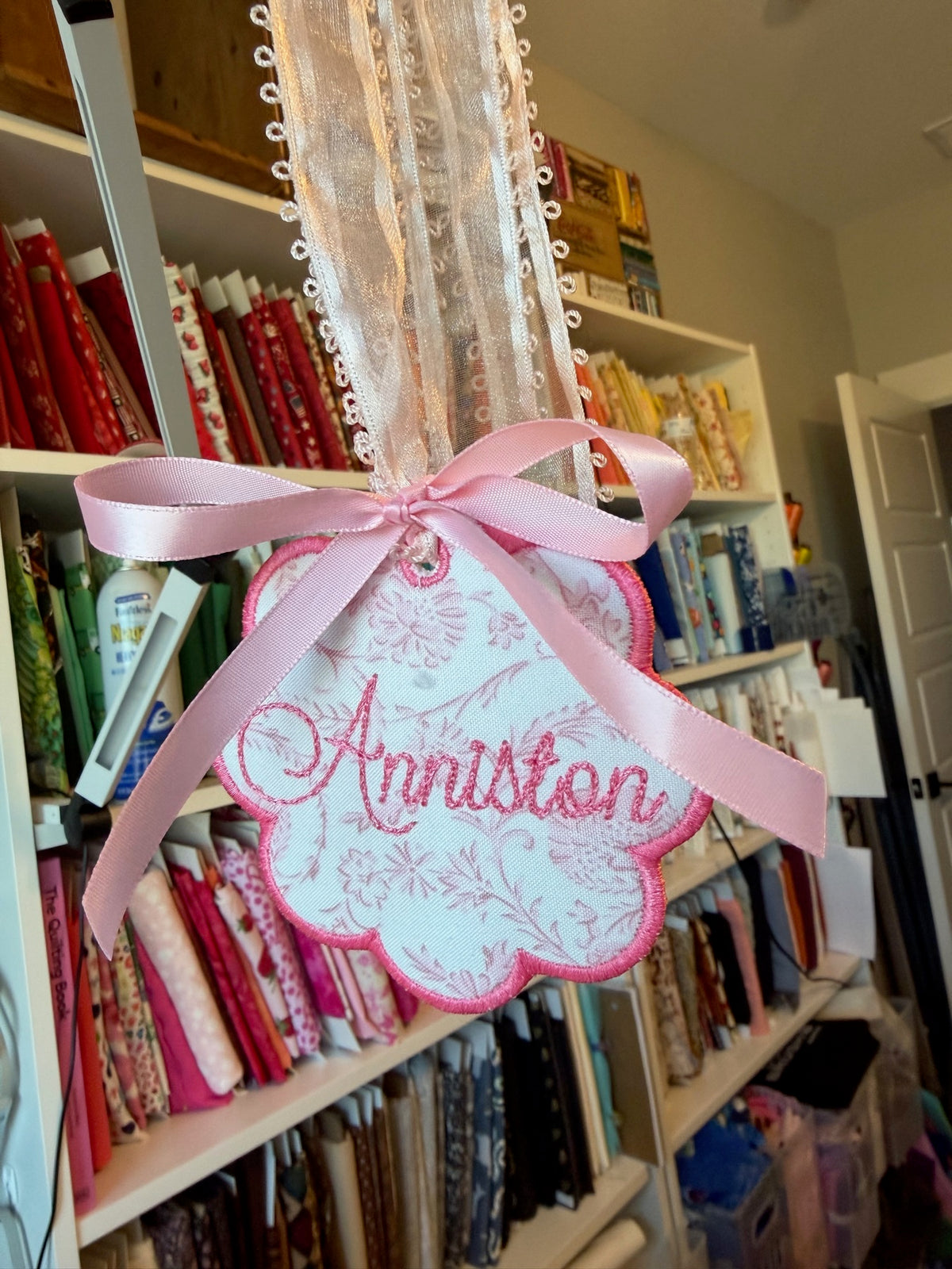 Personalized embroidery project by Kenzie Quilts
