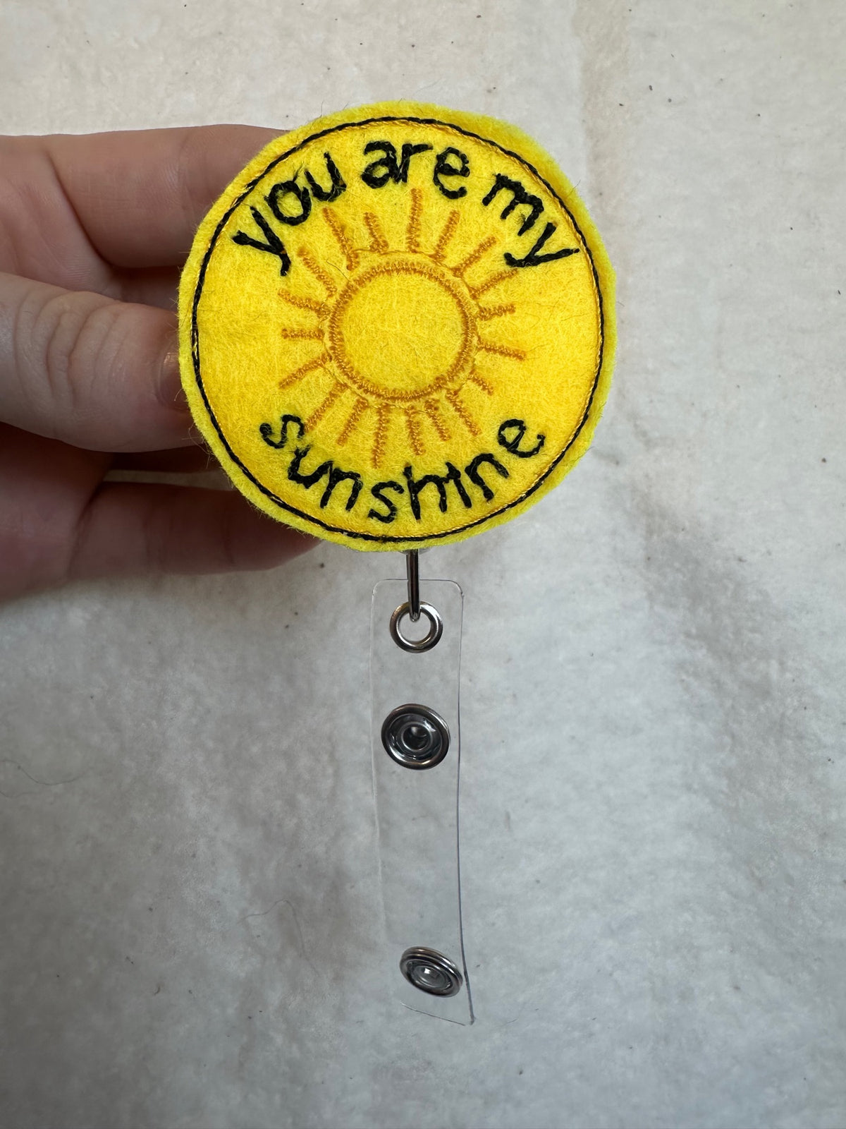 Personalized embroidery project by Kenzie Quilts