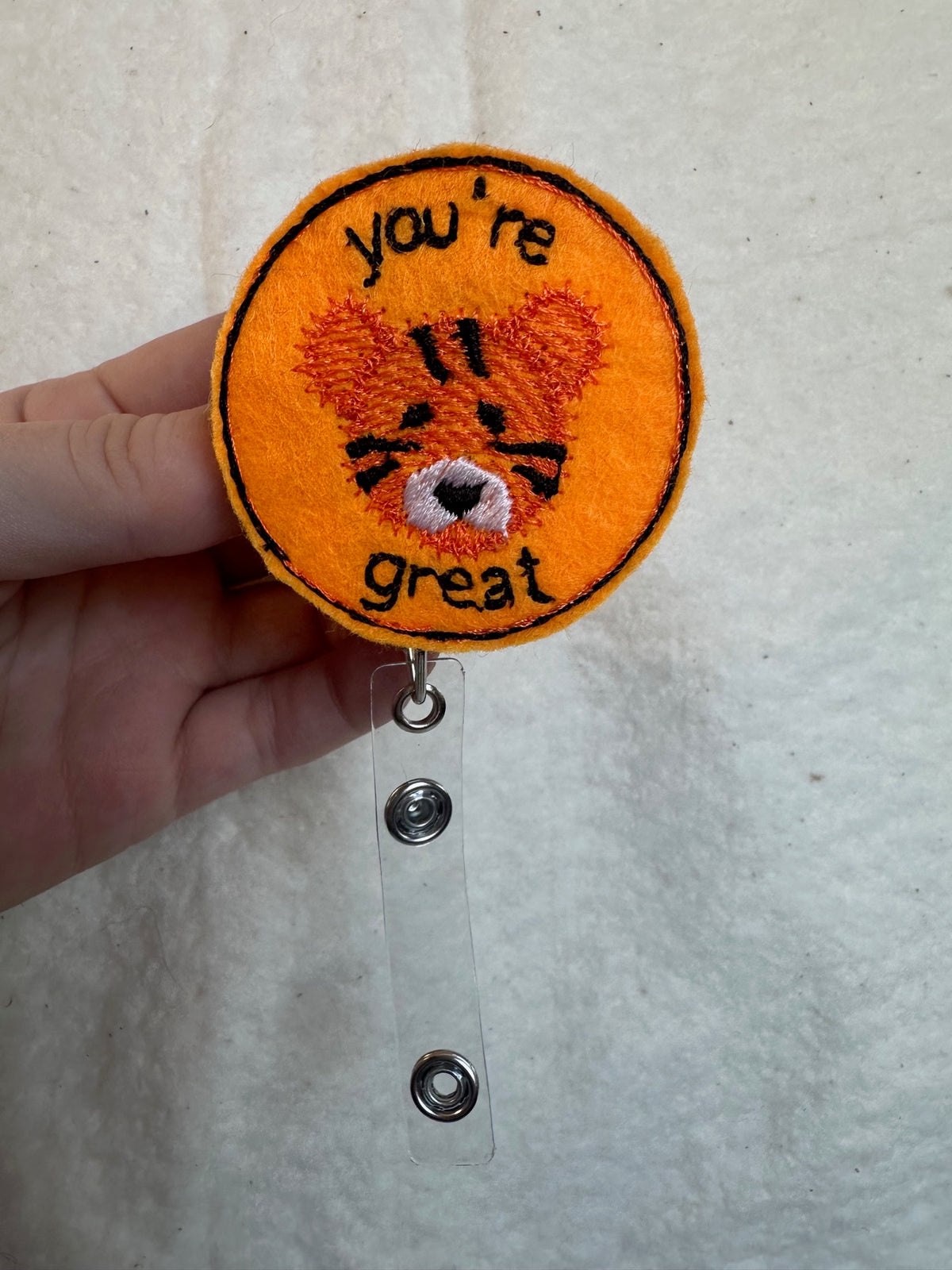 Personalized embroidery project by Kenzie Quilts