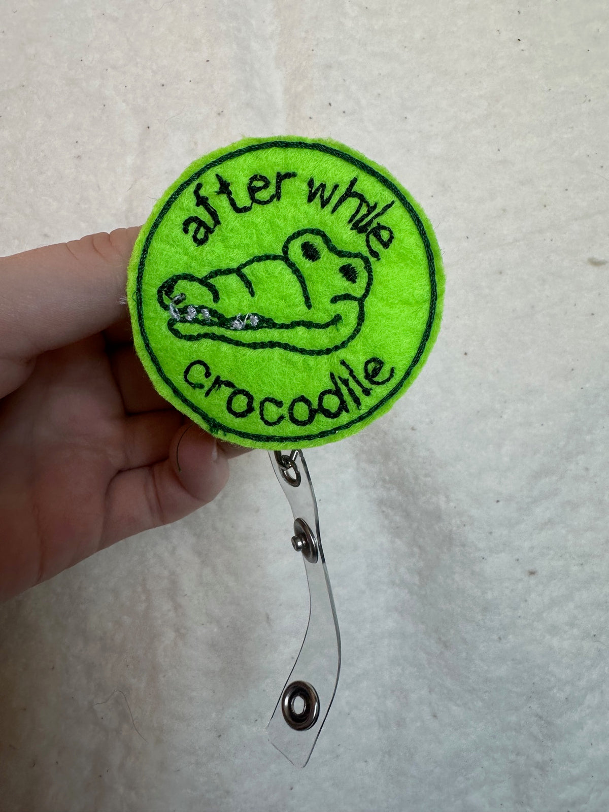 Personalized embroidery project by Kenzie Quilts