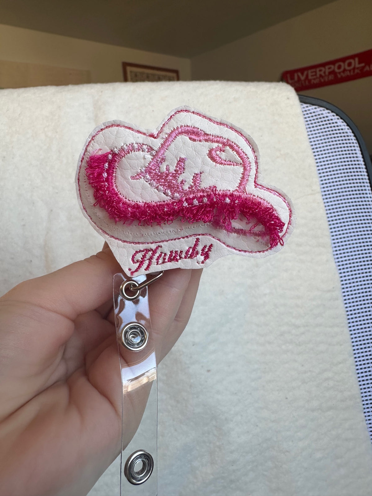 Personalized embroidery project by Kenzie Quilts