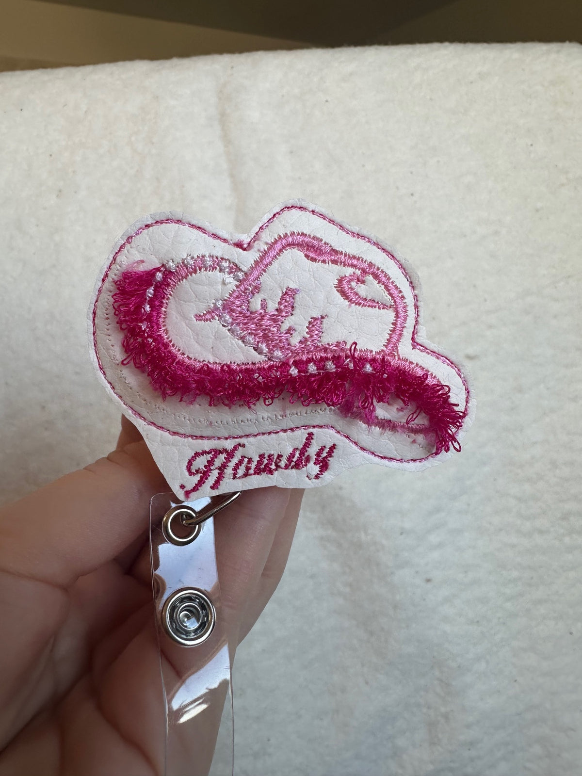 Personalized embroidery project by Kenzie Quilts