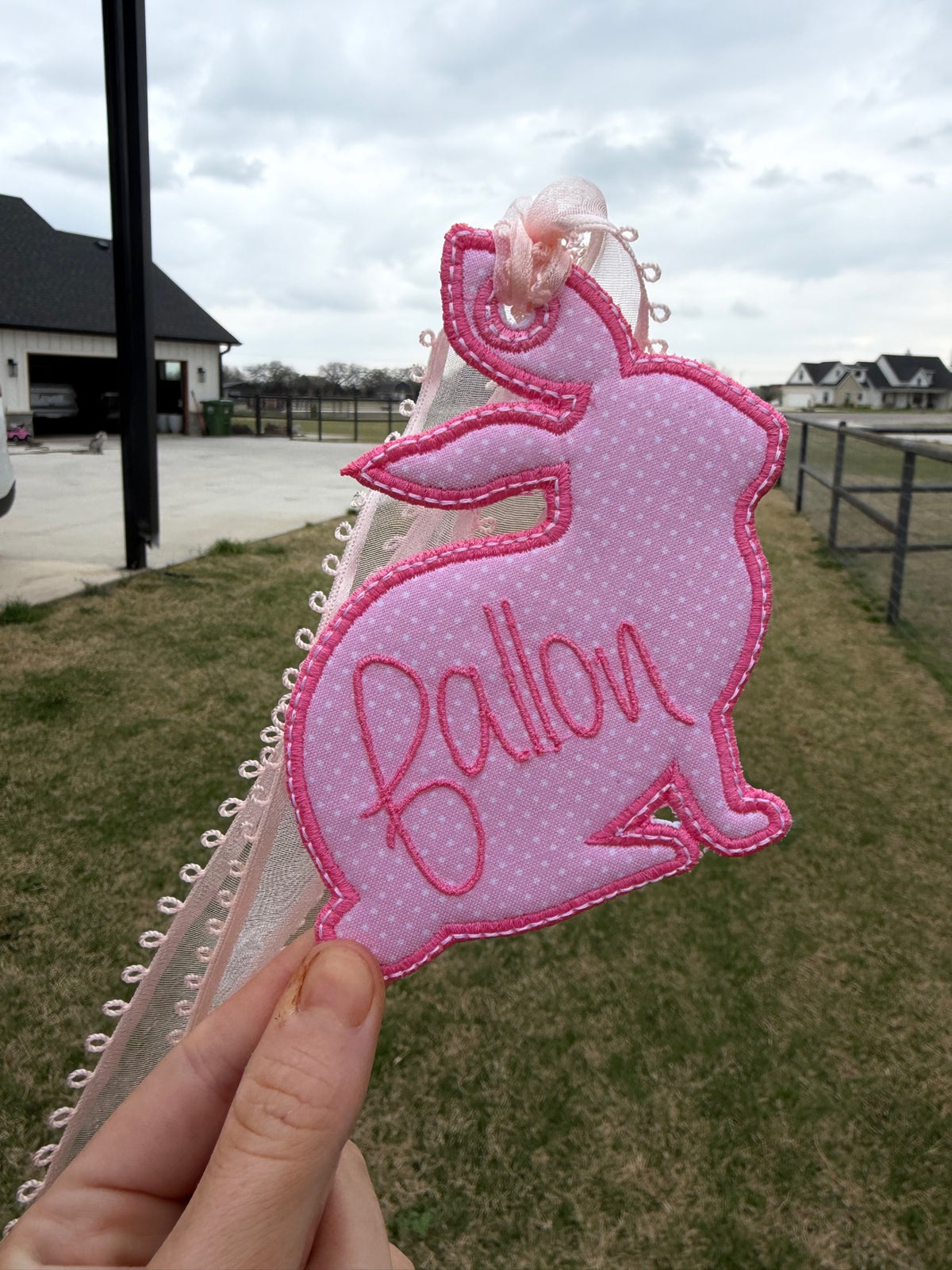 Personalized embroidery project by Kenzie Quilts