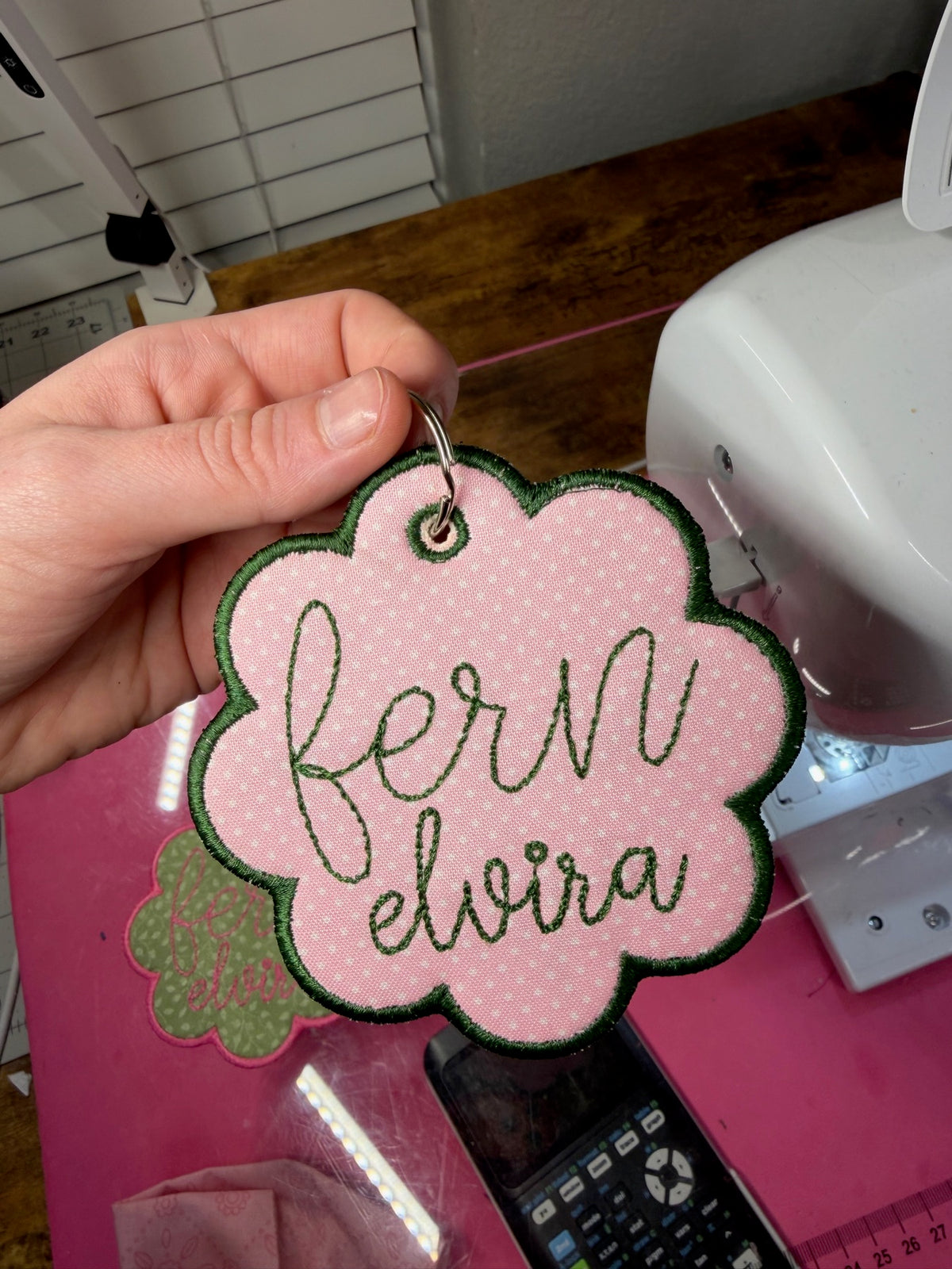 Personalized embroidery project by Kenzie Quilts