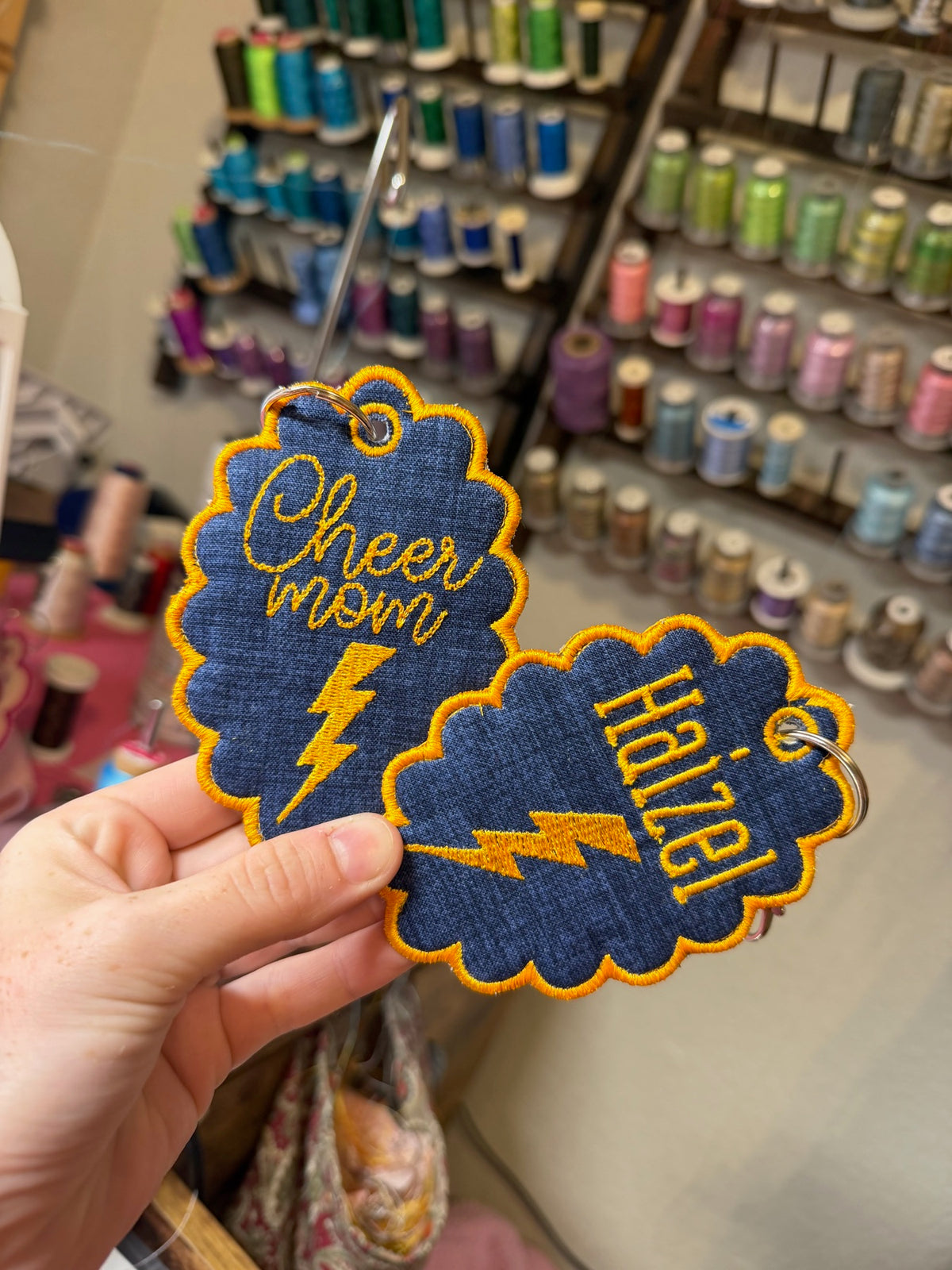 Personalized embroidery project by Kenzie Quilts