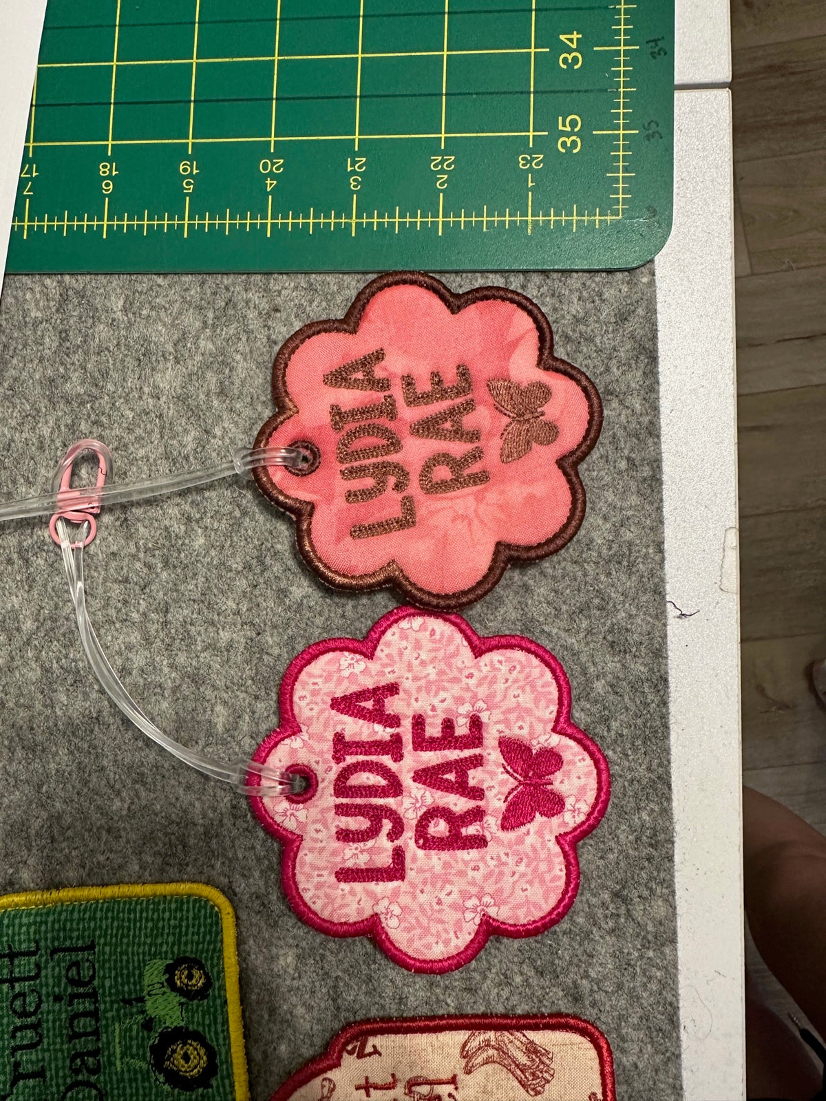 Personalized embroidery project by Kenzie Quilts