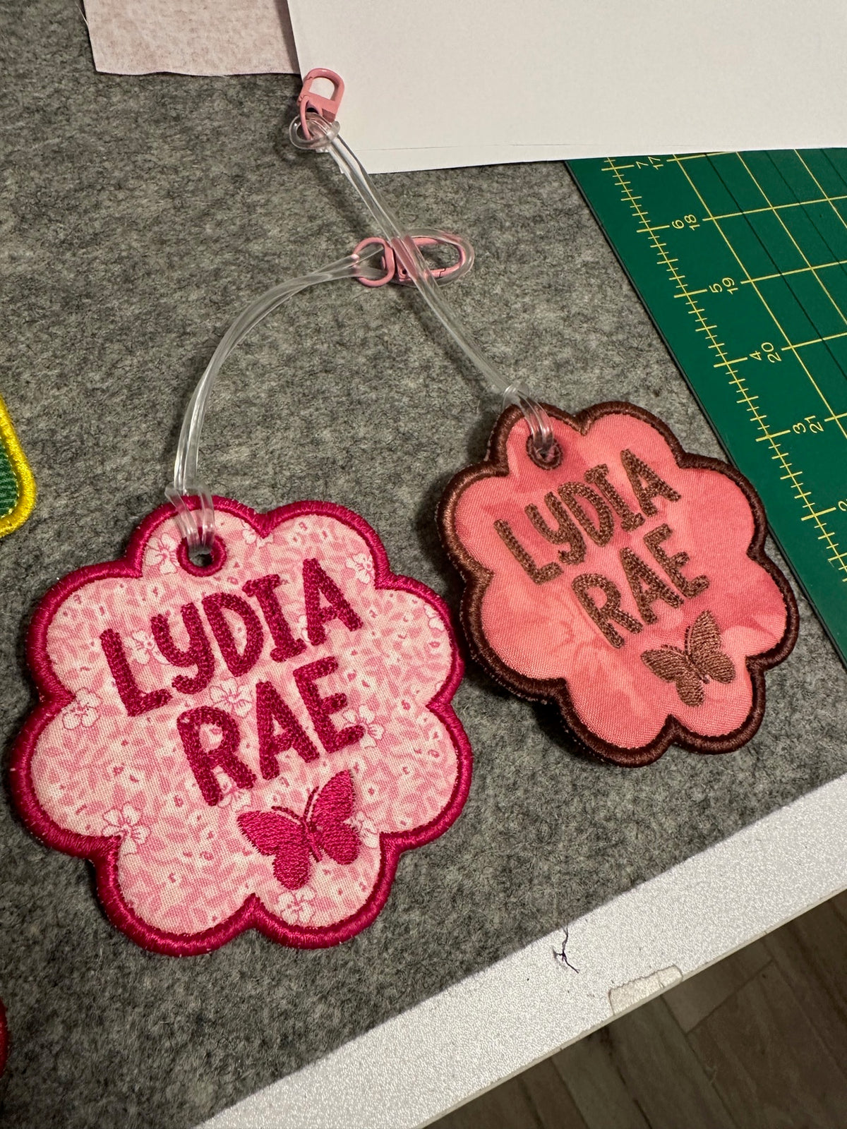 Personalized embroidery project by Kenzie Quilts