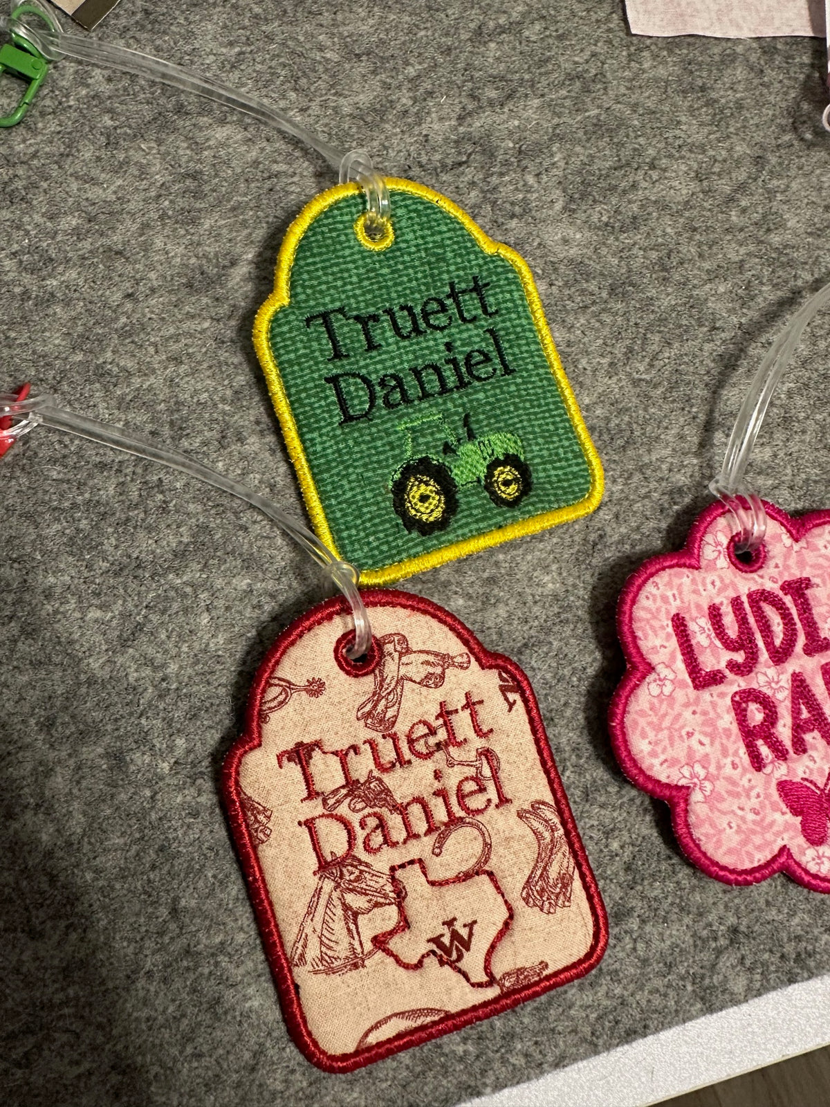 Personalized embroidery project by Kenzie Quilts