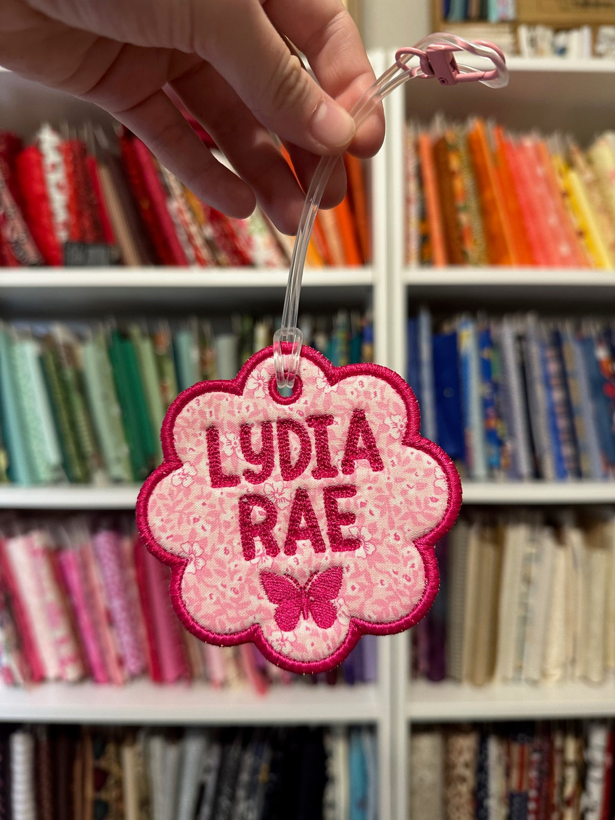Personalized embroidery project by Kenzie Quilts