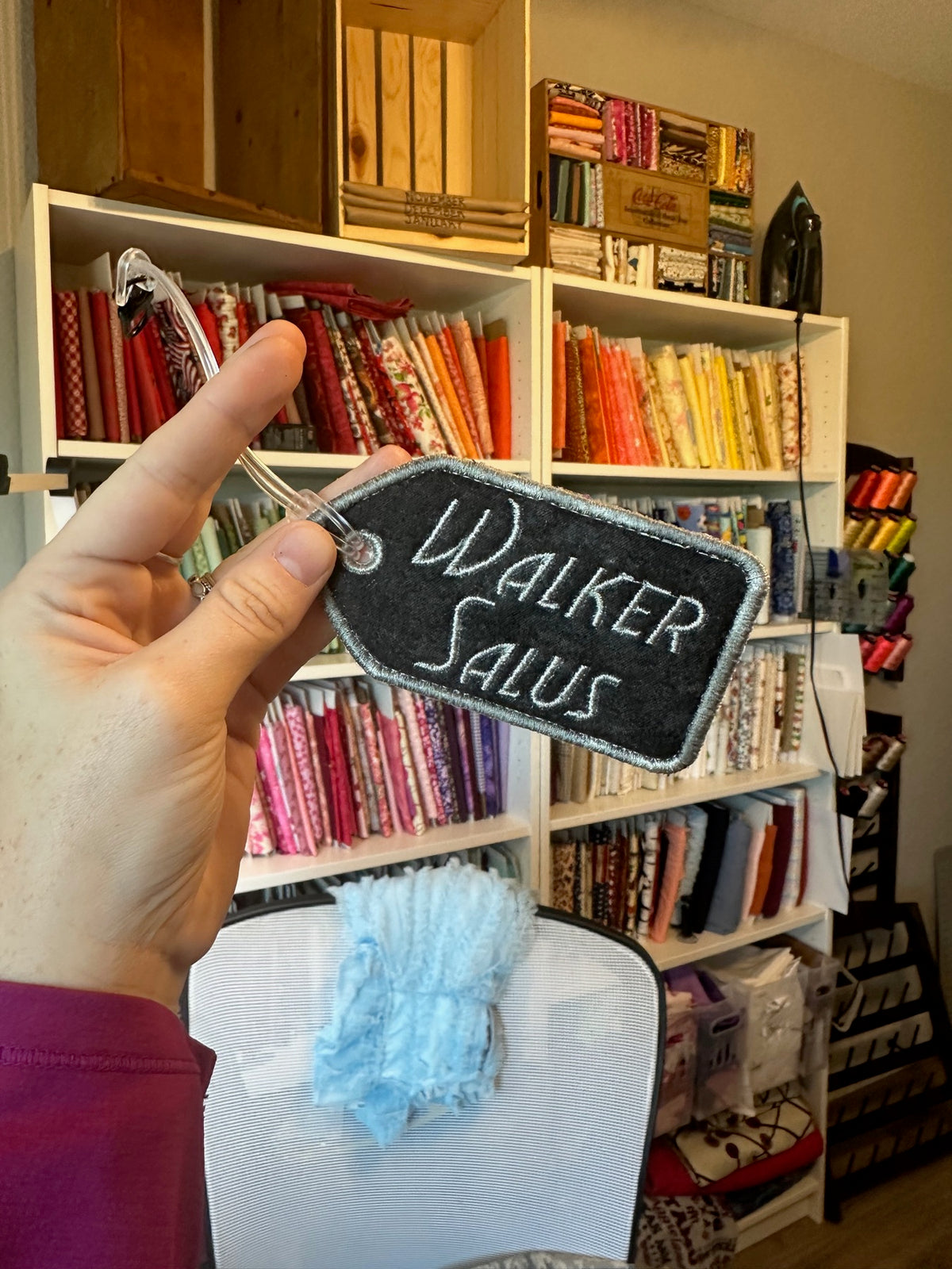 Personalized embroidery project by Kenzie Quilts