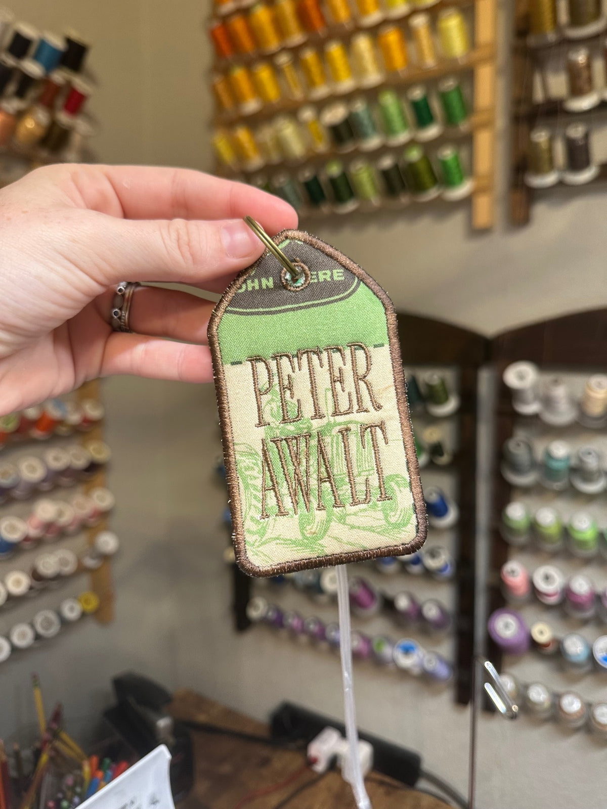 Personalized embroidery project by Kenzie Quilts