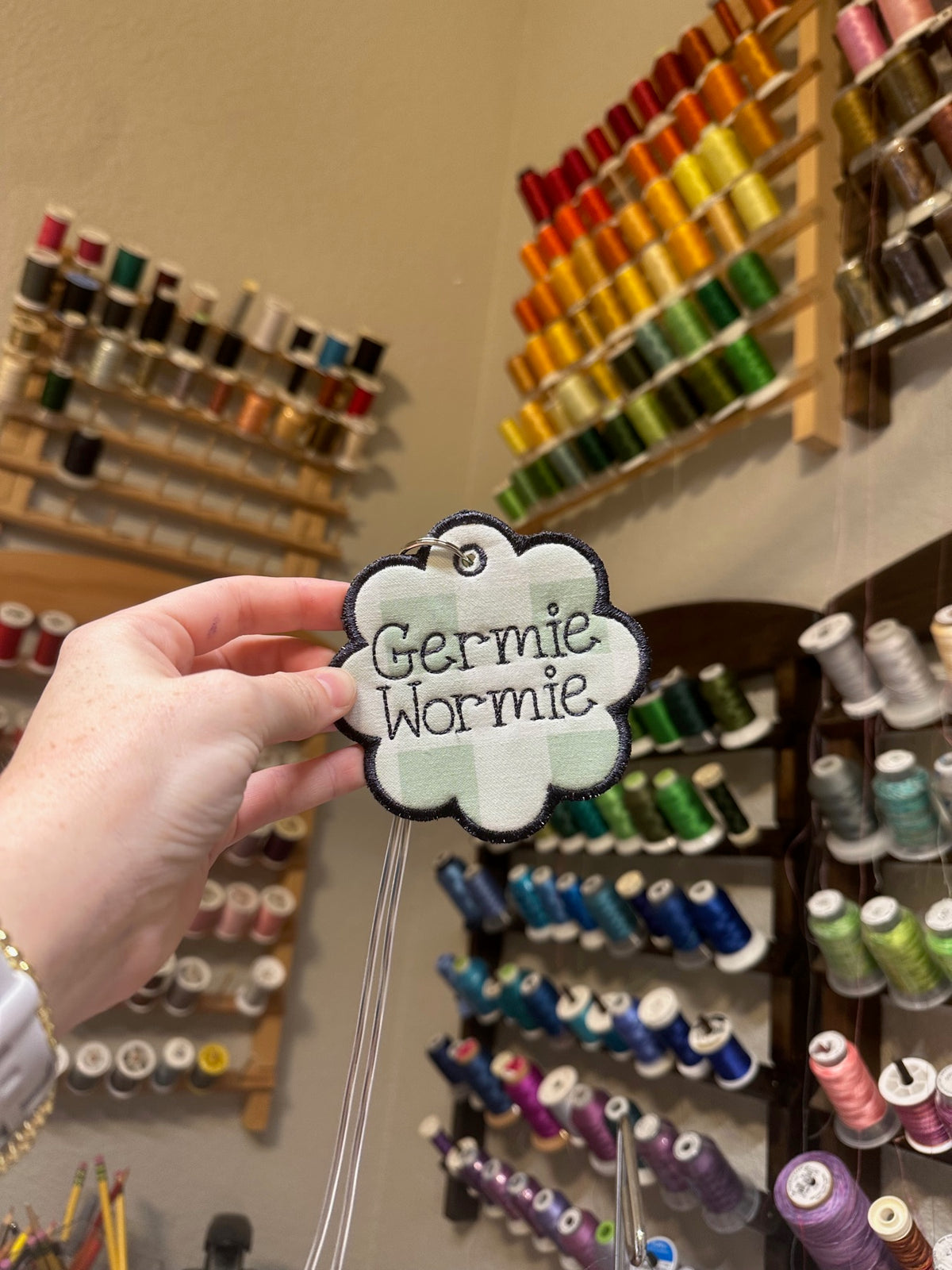 Personalized embroidery project by Kenzie Quilts