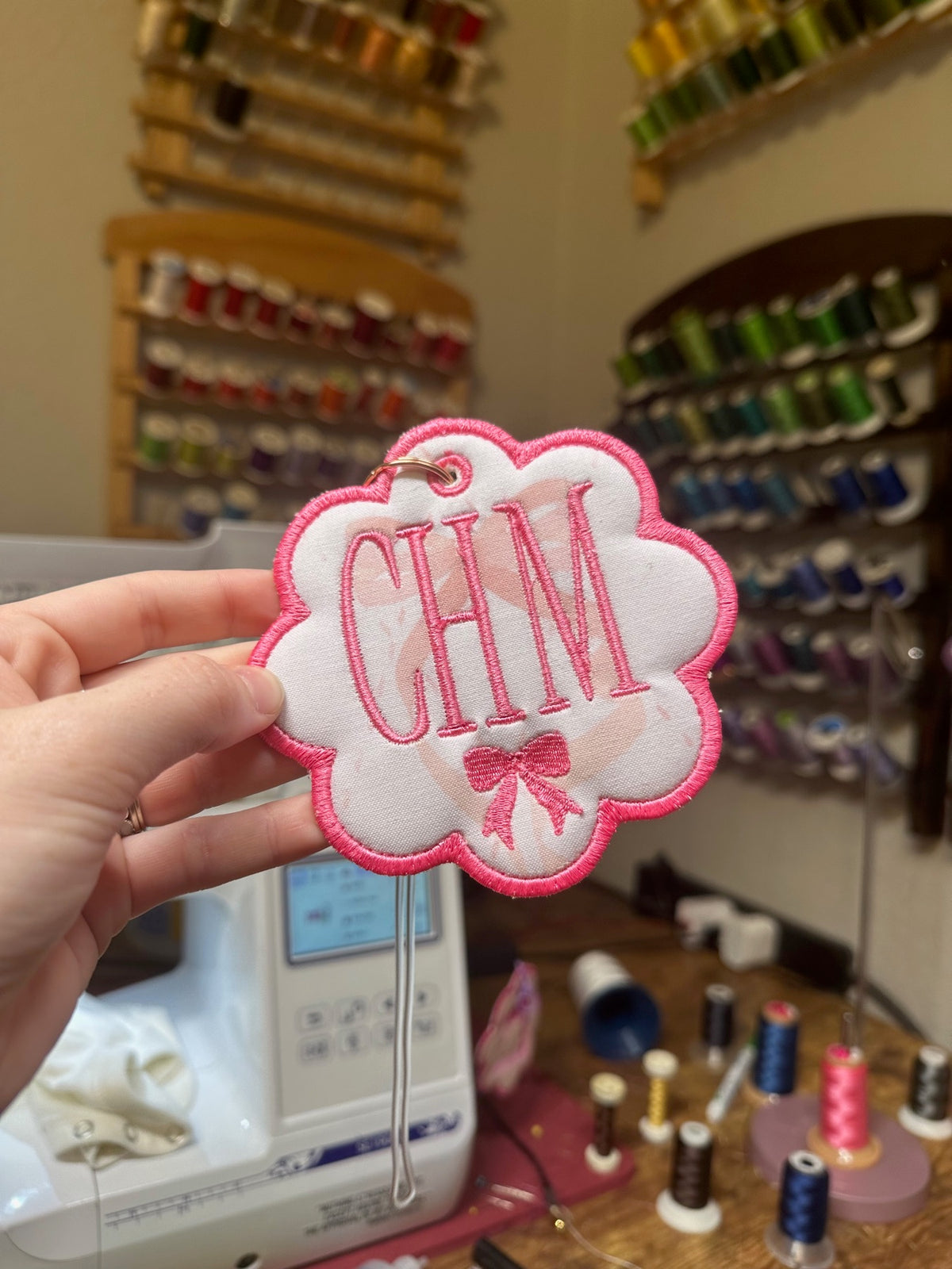 Personalized embroidery project by Kenzie Quilts