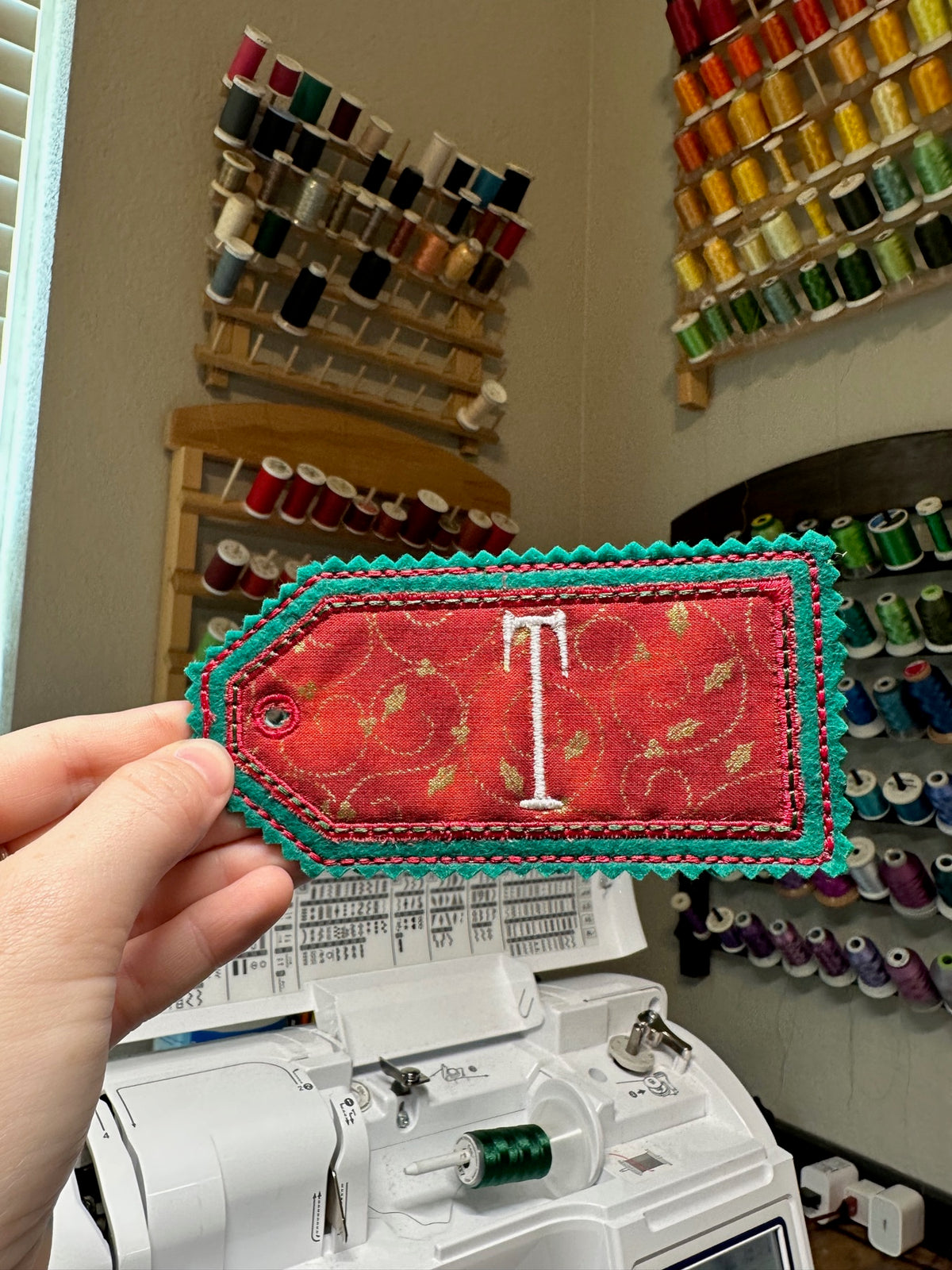 Personalized embroidery project by Kenzie Quilts