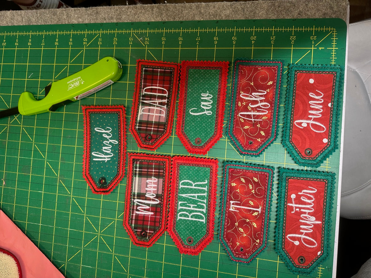 Personalized embroidery project by Kenzie Quilts