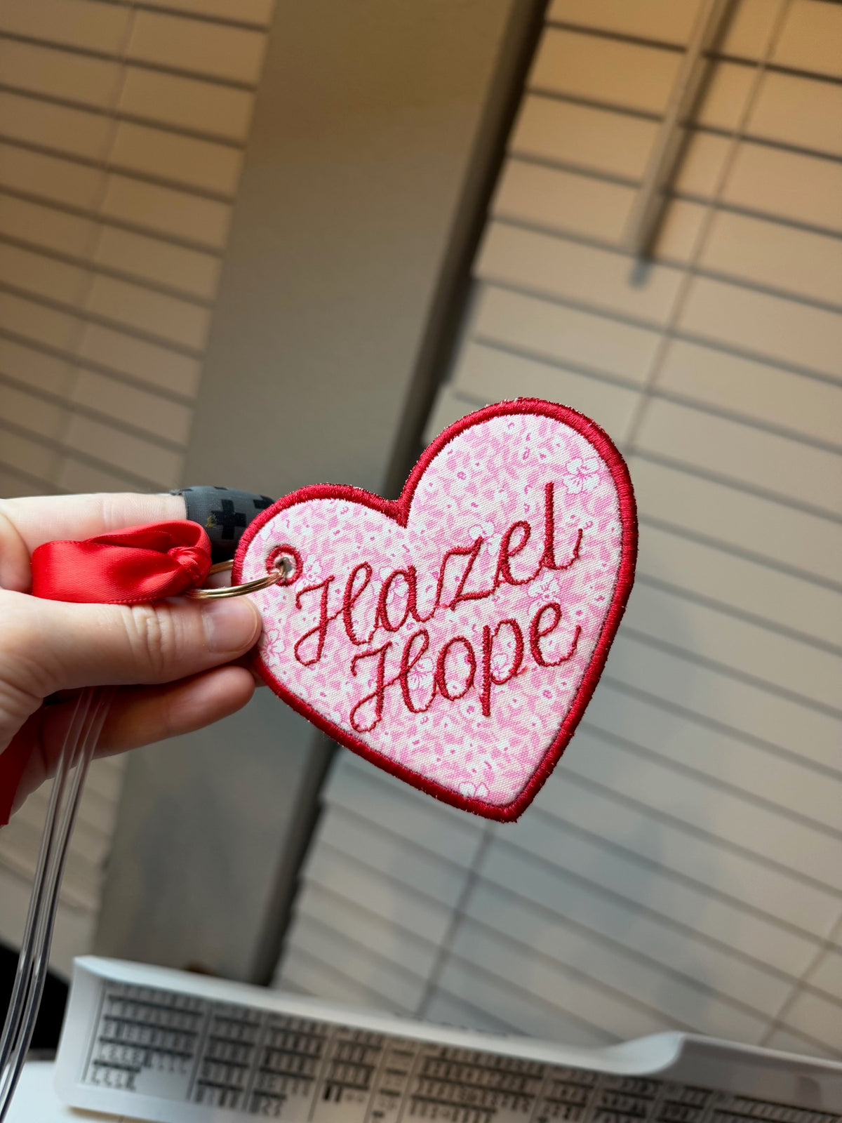 Personalized embroidery project by Kenzie Quilts