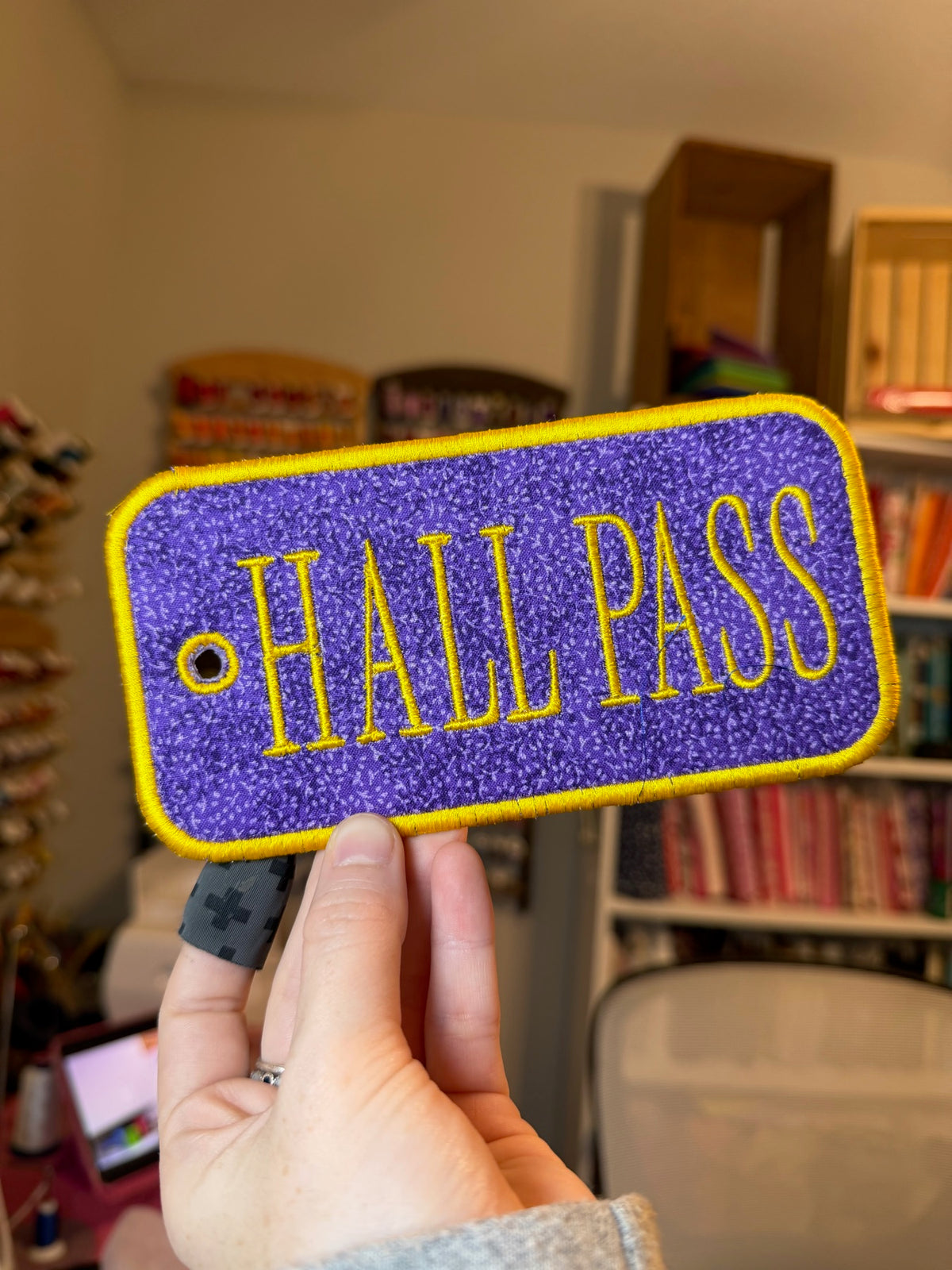 Personalized embroidery project by Kenzie Quilts