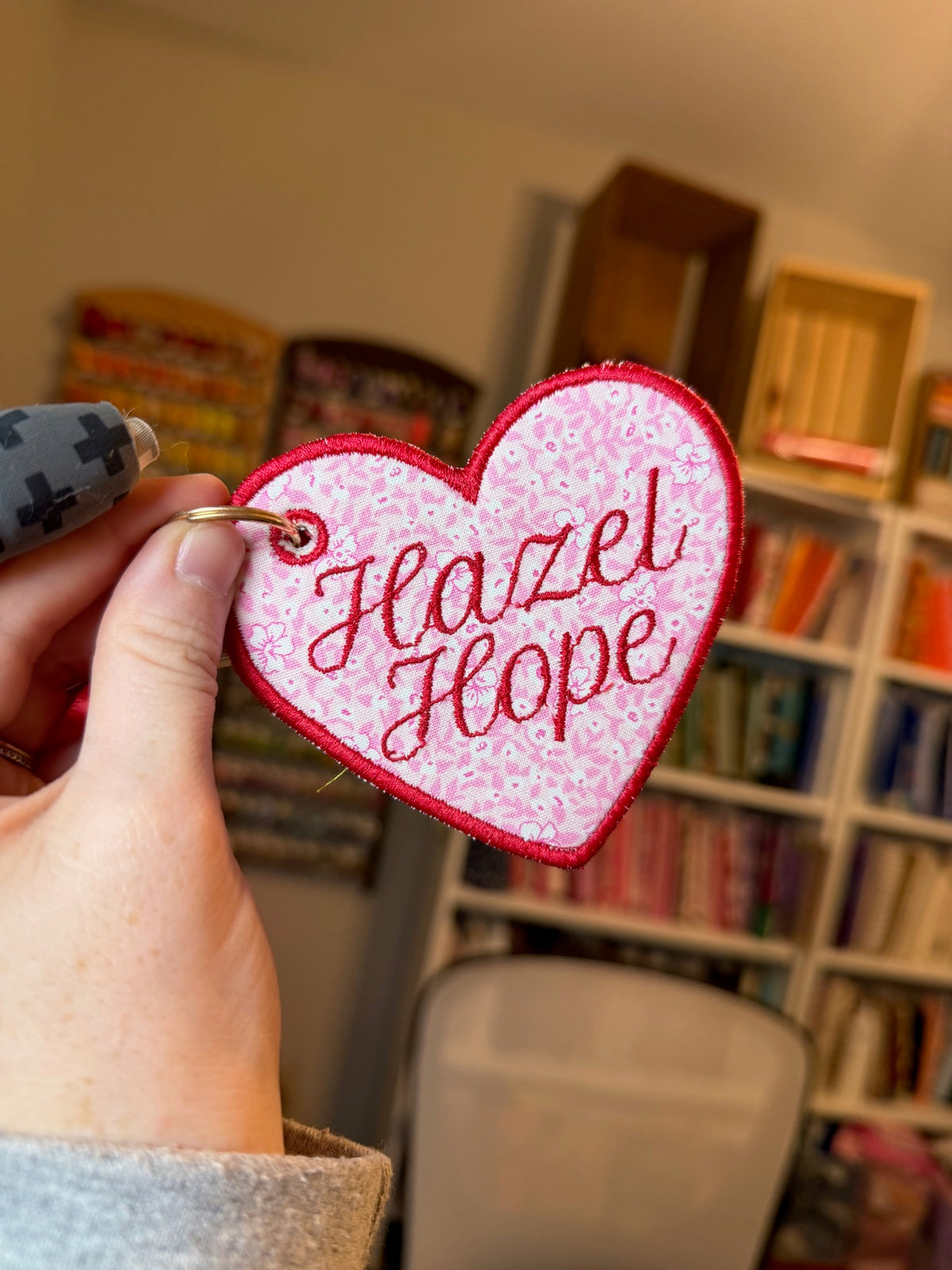 Personalized embroidery project by Kenzie Quilts