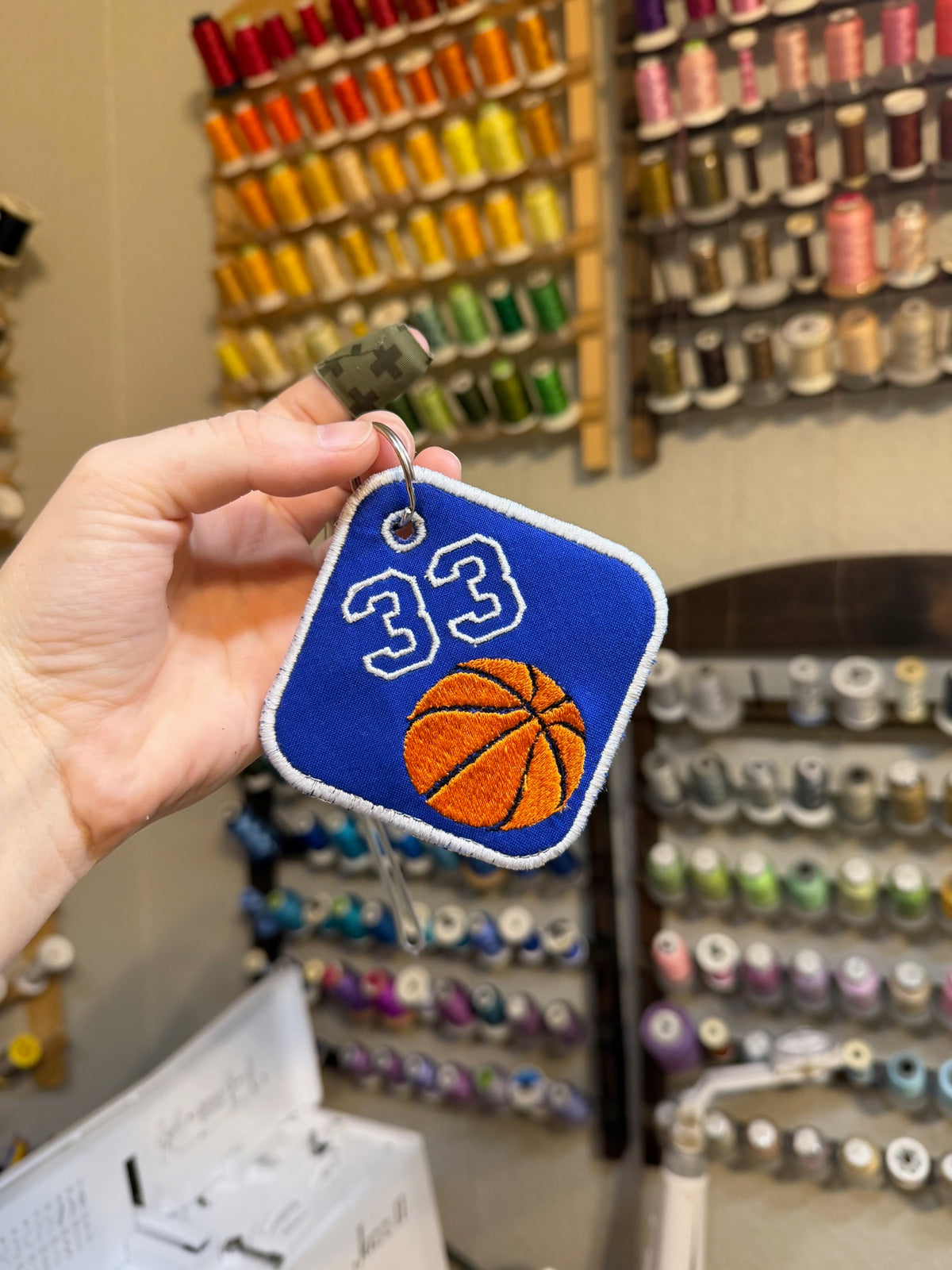 Personalized embroidery project by Kenzie Quilts