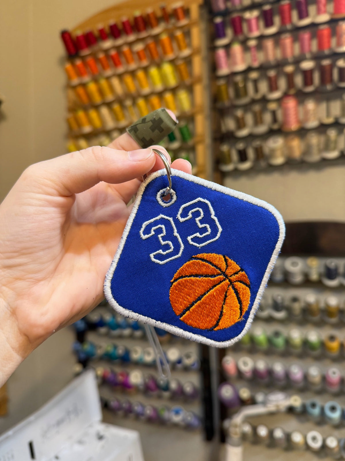 Personalized embroidery project by Kenzie Quilts