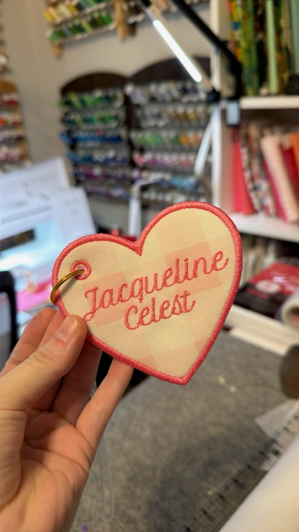 Personalized embroidery project by Kenzie Quilts