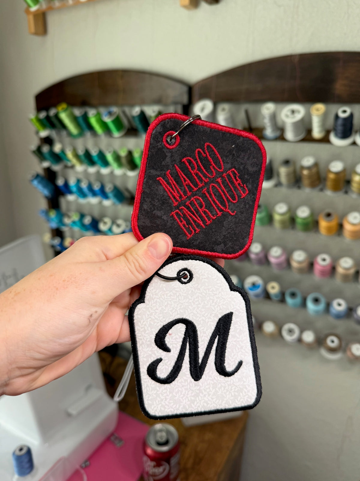 Personalized embroidery project by Kenzie Quilts